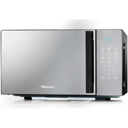 Мікрохвильова піч Hisense H20MOMBS4HG 20 л з лівостороннім відкриванням дверцят, LED-дисплеєм, 9 функціями, 700 Вт, грилем та дзеркальним покриттям