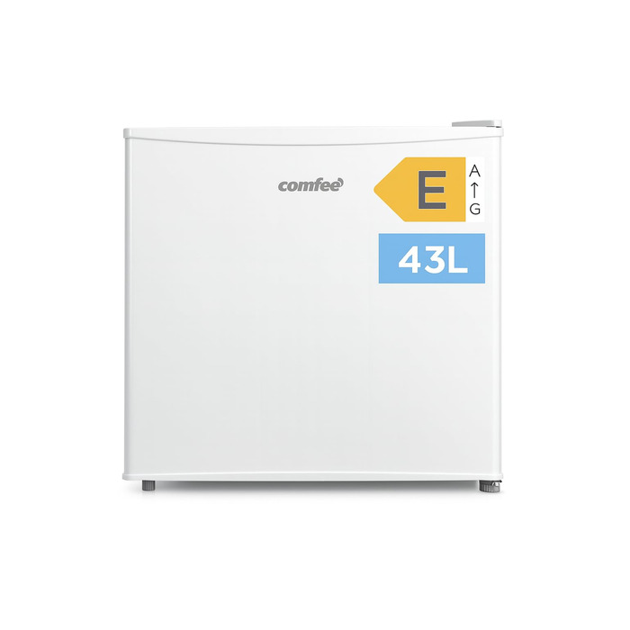 Mini холодильник Comfee RCD50WH2(E) 43L з відділенням для льоду – для дому, офісу, кімнати. Швидке охолодження, регулювання температури, білий колір.