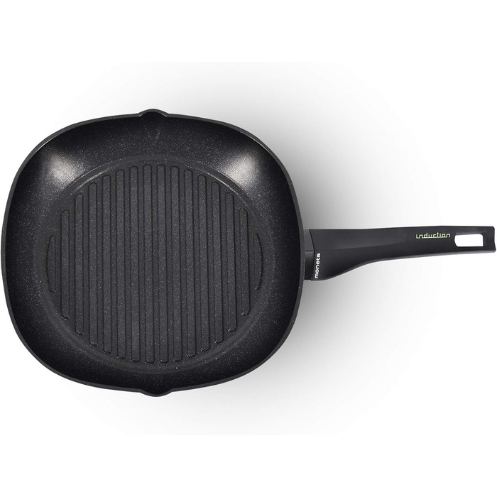 Moneta Nova Grill Pan 28 cm, Aluminum, Black