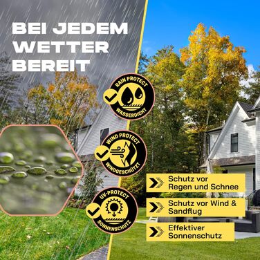 Lumaland Outdoor 2.5 x 2.5m | Waterproof & UV Protection | Garden Tent incl. 1x Side Wall & Bag & Pegs | Robust Camping & Party Tent | Pop-Up Tent Setup in 2 Minutes [] (XXL Side Wall, Green)