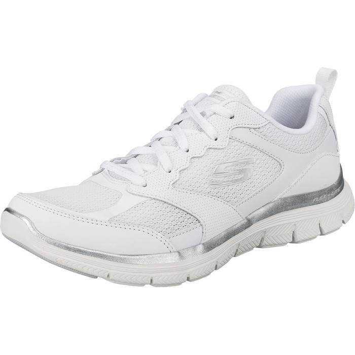 Кросівки Skechers Flex Appeal 4.0 Active Flow для жінок, 40 EU, білі, шкіра та сітка