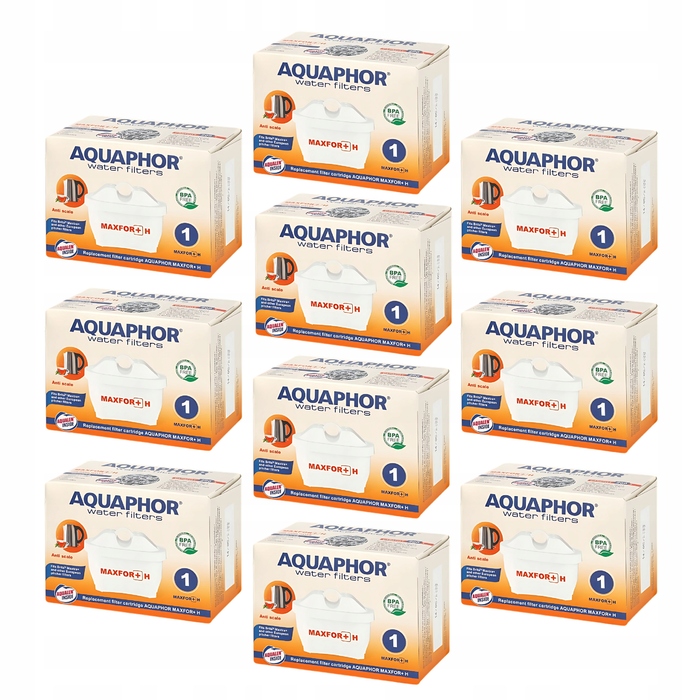 Смінні фільтри для глека Aquaphor Maxfor+ H (для жорсткої води), 10 шт.