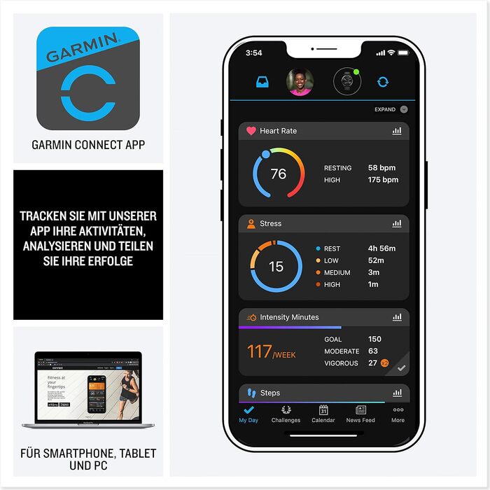 Garmin vívomove Trend – гібридний смарт-годинник з аналоговими стрілками та сенсорним дисплеєм, фітнес-функціями, аналізом сну, GarminPay, сповіщеннями та до 5 днів роботи від акумулятора (Trend, кремове золото)
