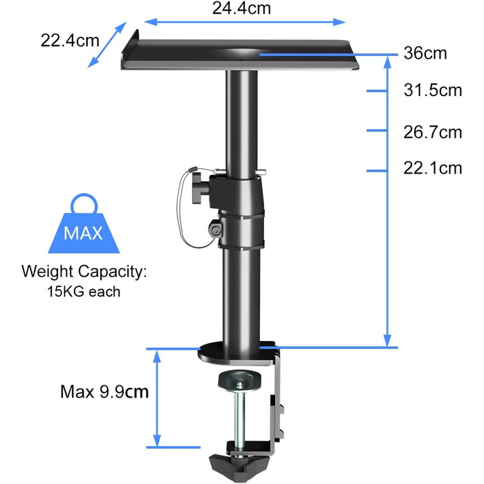Кріплення для саундбара Suptek - 2 шт., чорний, SDM001B (до 15 кг)