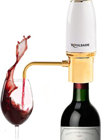 Electric Wine Aerator Dispenser, Electric Smart Decanter with Rechargeable USB Port, Electric Wine Decanter and Wine Dispenser Pourer, Wine Gift for Mother and Wife