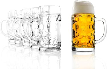Набір пивних кружок Stölzle Lausitz ISAR, 6 шт, 0,5 л, скло Soda Lime
