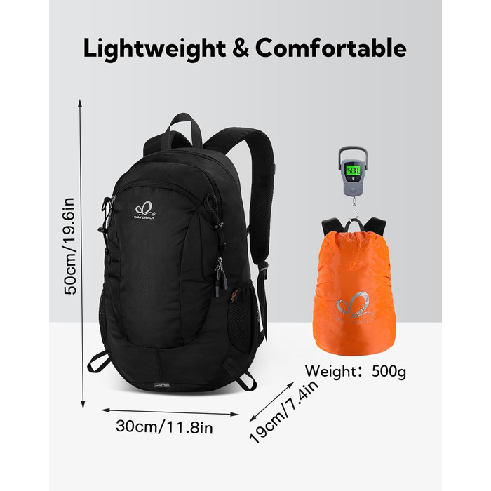 Водонепроникний туристичний рюкзак WATERFLY 30L для походів, трекінгу, подорожей, чоловічий та жіночий, міський та outdoor