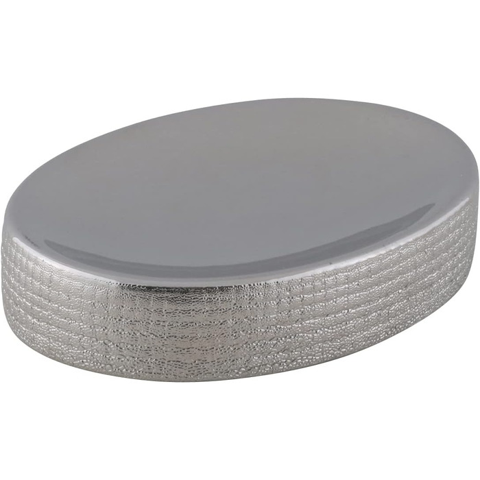 Набір для ванної кімнати Axentia Glitzer Hollywood - 4 предметів, сріблястий, 13 x 32 x 20 см