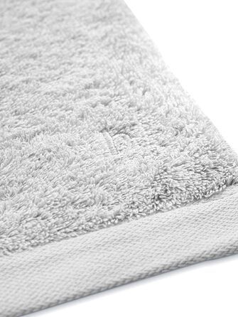 Рушники Herzbach Home Premium, 50 x 100 см, 4 шт. – Набір преміум-якості, 100% бавовна (сріблясто-сірий)