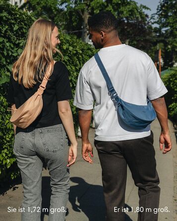 Сумка через плече LARKSON Solveig Medium бежева (Taupe) 3л - Місячна сумка, водонепроникна