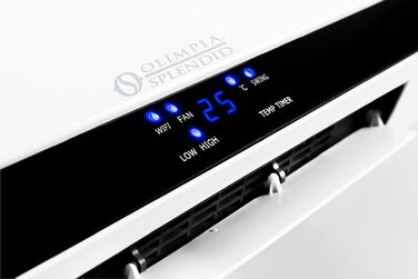 Керамічний настінний обігрівач Olimpia Splendid Caldo Up T WiFi, 2000 Вт, з програмуванням, білий