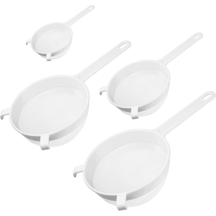 Набір сит для кухні з нержавіючої сталі (4 шт.), сито для пасти, сито для борошна, кухонне сито, набір дрібних сит