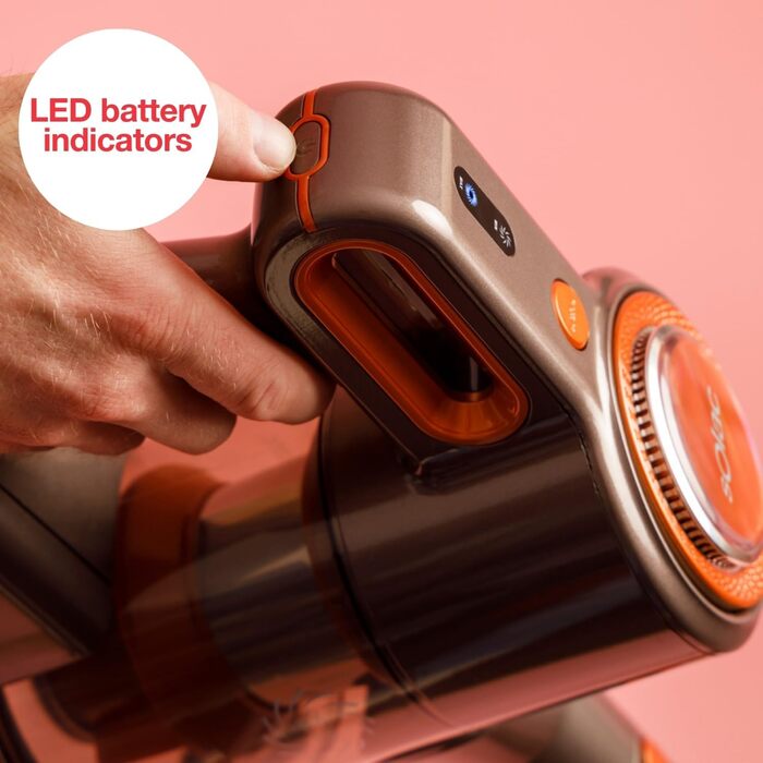 Електричний акумуляторний повітродув Solac Turbobat Digital Flex AE2515, 29.6V, 200W, металевий корпус, колір: мідний