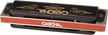 Гармоніка діатонічна Cascha для початківців та досвідчених, 10 отворів, E-Dur, з чохлом та серветкою