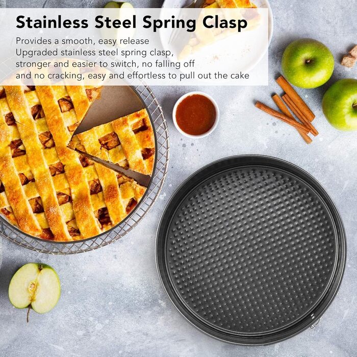 Набір форм для випічки тортів (3 шт.) з антипригарним покриттям, карбонова сталь, круглі, серцеподібні, квадратні