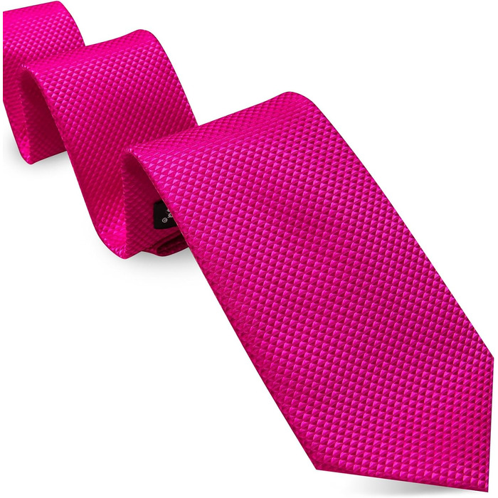 Комплект краваток Barry.Wang: краватка, кишеньковий хустинка та запонки для весілля та ділових зустрічей, маджента