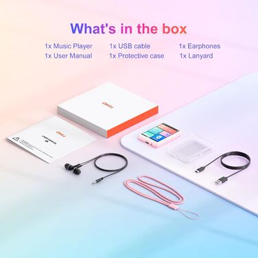 MP3-плеєр Oilsky 128GB Bluetooth 5.4, 2.4