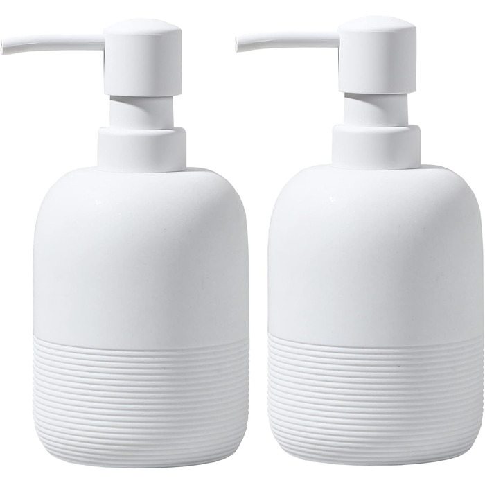 Набір дозаторів для мила та лосьйону для ванної кімнати та кухні, білий
