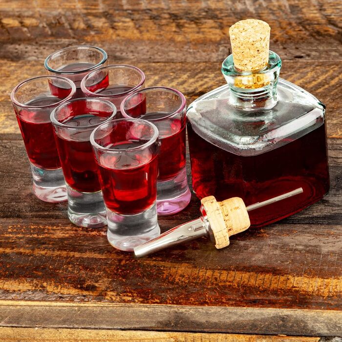 BigDean 48er Shot Glass Set - 2cl - robust + high-quality shot glasses made of glass - dishwasher-safe, food-grade - stable and prevents tipping