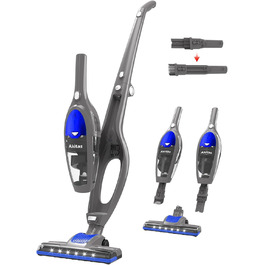 Акіта Бездротовий акумуляторний пилосос 3 в 1: ручний та вертикальний. Легкий, 22.2 В, 150 Вт, для підлоги, килимів, шерсті тварин. (AKU10)