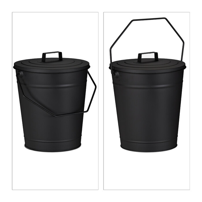 Relaxdays Ash Bucket with Lid