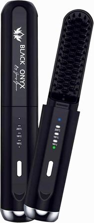 Випрямляч для волосся Black Brush Glättbürste: бездротовий, портативний, для подорожей, випрямляє волосся, підходить для тонкого волосся