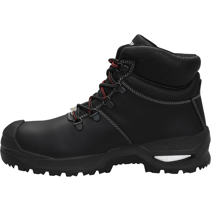 Черевики захисні ELTEN Francesco XXSG Black Mid ESD S3S, чорні, шкіряні, з металевим носком, легкі, міцні, 42 EU (жіночі та чоловічі)