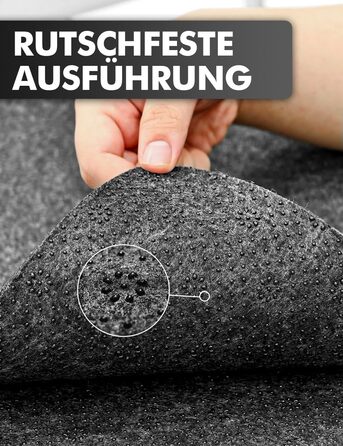 Підкладка для столу з фетру, 100x40 см, антиковзаюча, захист для офісу та дому (темно-сірий)