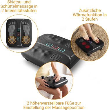 Масажер для ніг Medisana FM 888 Shiatsu з підсвіткою, підігрівом та 2 швидкостями