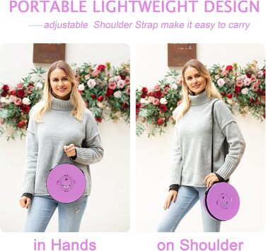 Складаний стілець Alevmoom з подушкою, телескопічний, 50см, 450кг, для кемпінгу та риболовлі (Новий фіолетовий)