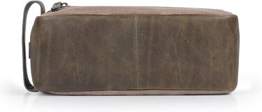 Чоловіча дорожня сумка Londo Echtleder, набір для туалету (Olive)