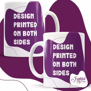 Faithful Prints Mummy and Daddy 2025 Mug Set, customizable for new parents, Mom and Dad, Mother, Father, White, 325 ml