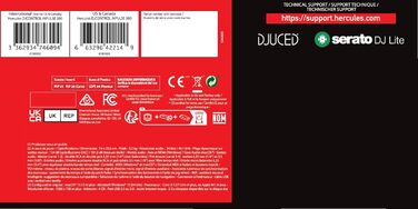DJ контролер Hercules DJControl Inpulse 500 - 2-Deck USB контролер для Serato DJ Lite та DJUCED