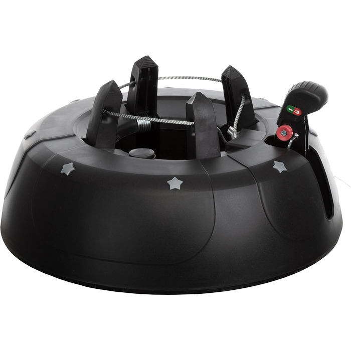 Підставка для ялинки BRANDSSELLER до 2,5 м з механізмом підйому, страхуванням та одним тросом - Зелена