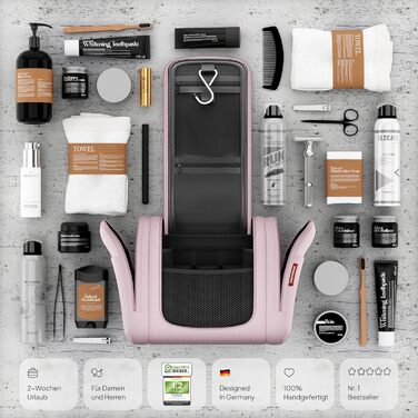 Чохол-органайзер для подорожей Traveaner, 7 відділень, 3-в-1, водонепроникний, рожевий, XXL