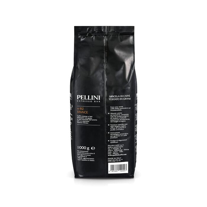 Кава в зернах Pellini N.9 Vivace для еспресо, 1 кг (набір 2 шт)