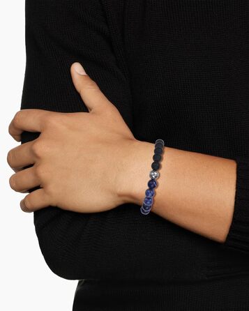 Чоловічий браслет GAVU з кристалами Інь-Ян з содаліту