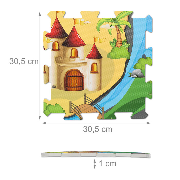 Relaxdays Puzzle Mat Safari