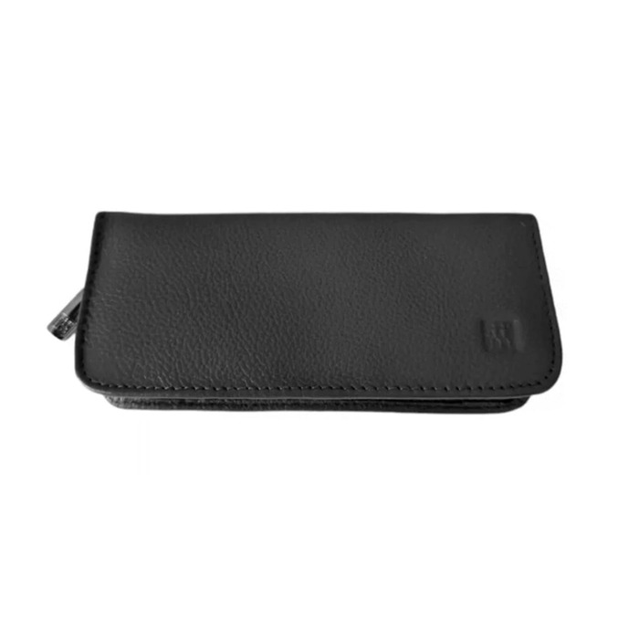 Набір для манікюру Zwilling 5-ти частинний: ножиці, пінцет, догляд за нігтями. Чорне шкіряне етажерка