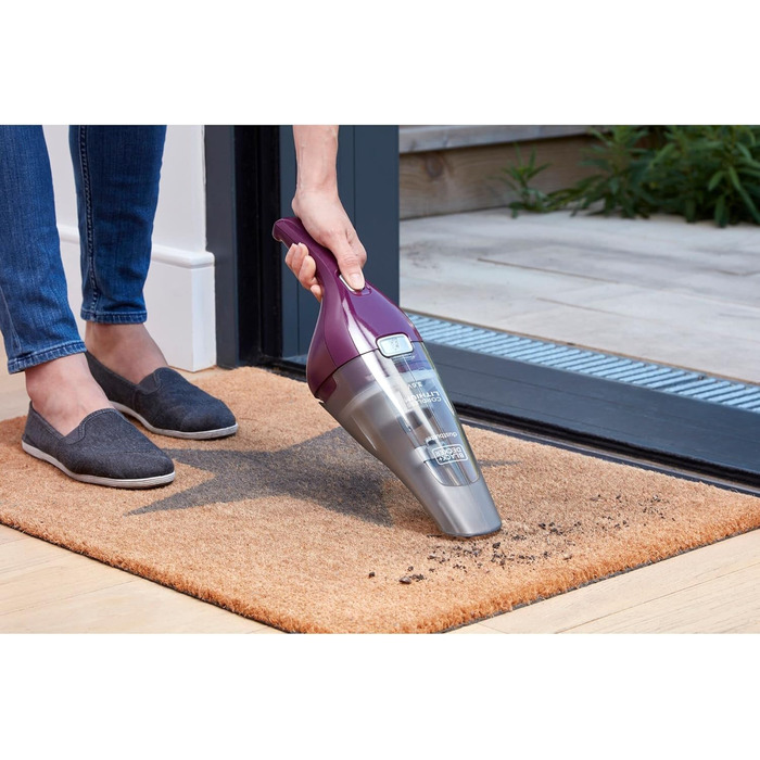 Ручний акумуляторний пилосос BLACK+DECKER Dustbuster 3.6V NVC115JL-QW білий (баклажан)