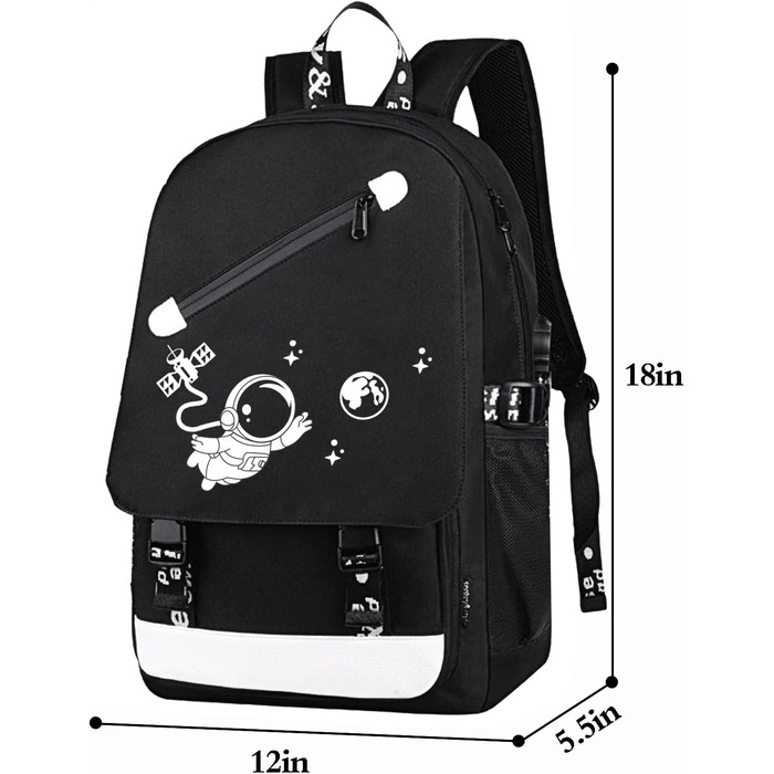 Шкільний рюкзак для хлопчика-підлітка з принтом 