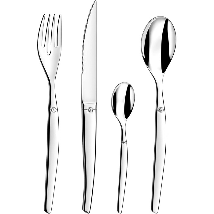 Lou Laguiole - Jet - 24-Piece Stainless Steel Cutlery Set