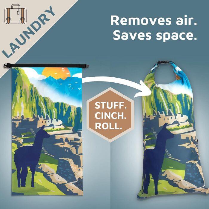 Набір туристичних органайзерів для одягу Tripped (7 шт.) - великі, компресійні, ультралегкі