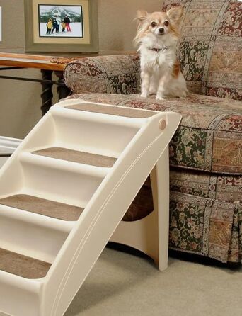 Сходинки для домашніх тварин Lanco: для котів та собак, 4 сходинки, міцний та неслизький матеріал, 50 x 38 x 38 см