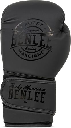Боксерські рукавички BENLEE з екошкіри, 14 oz, чорні