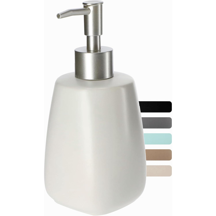 Дозатор мила KADAX: керамічний диспенсер для мила, мийного засобу та лосьйонів для ванної/кухні