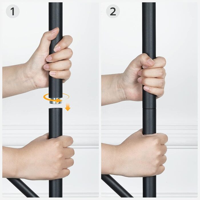 HOOBRO Coat Rack, Freestanding Clothes Rack, Tree-Shaped Wardrobe with 8 Hooks, 2 Round Shelves, for Clothing, Hat, Bag, Living Room, Bedroom, Office Dark Brown-Black EBF33YM01G1
