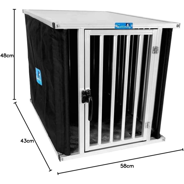 Callieway® ALU DOGBOX - алюмінієва переноска для собак (XLarge/XXLarge)