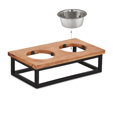 Relaxdays Nap Stand, Acacia Wood
