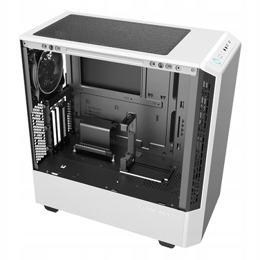 Білий ігровий корпус для ПК Mid-Tower ATX з ARGB підсвіткою та загартованим склом
